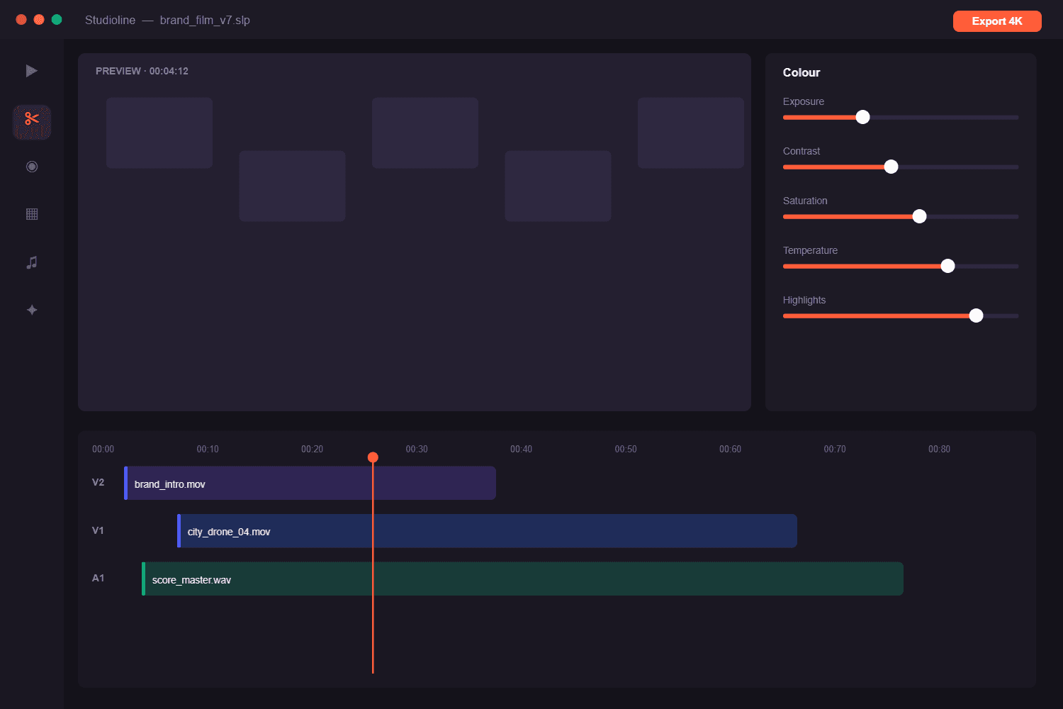 Desktop software — Desktop software interface