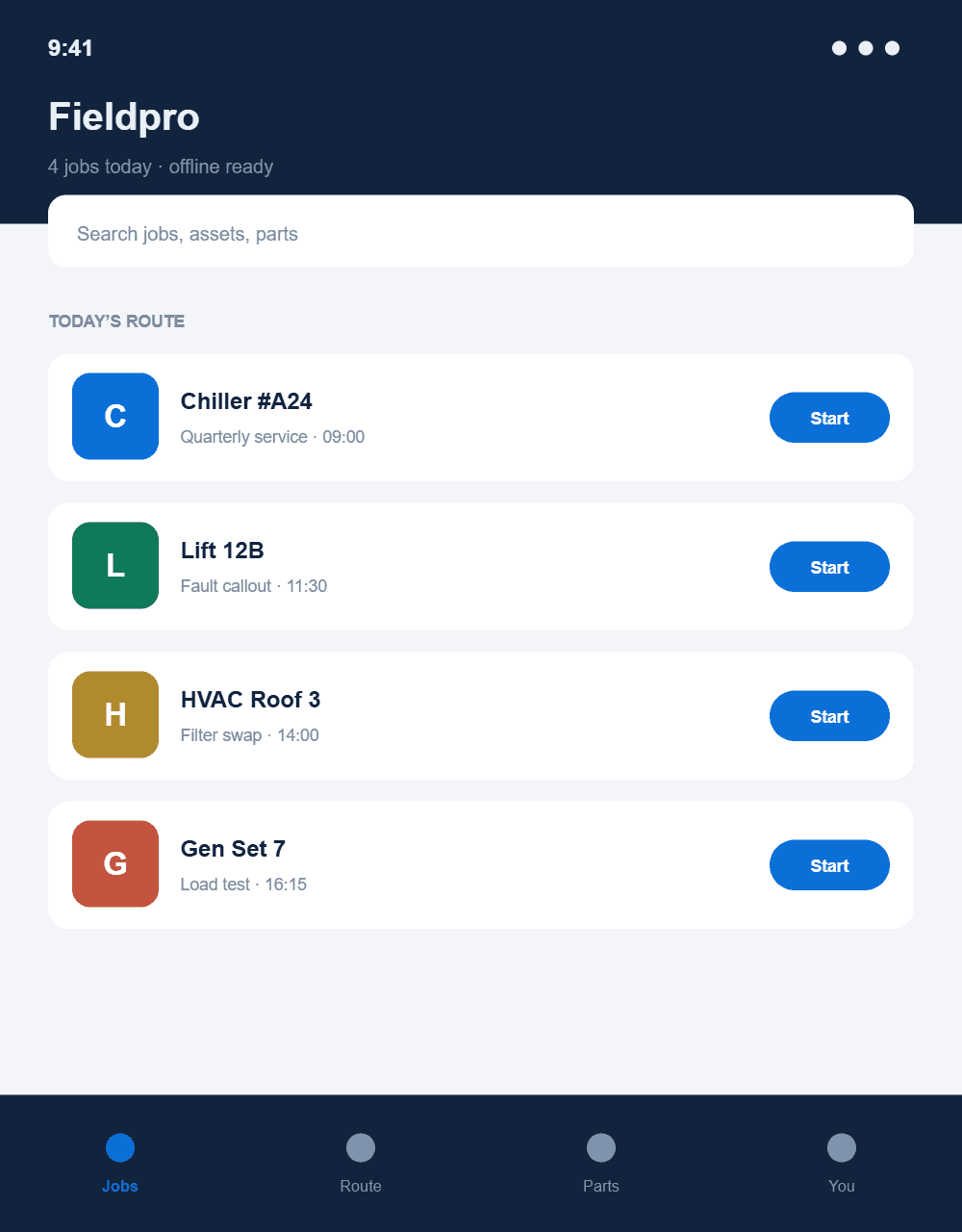 Field service mobile app — Field service mobile app